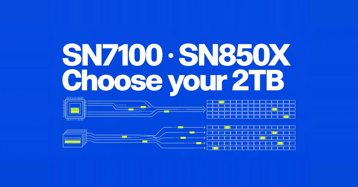 WD SN7100 vs SN850X 2TB: Laptop Efficiency or Heavy Writes?