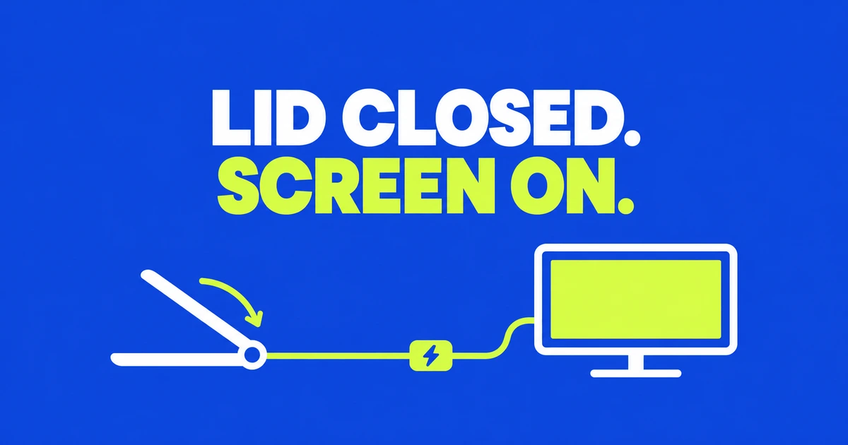 Keep Your External Monitor On When You Close a Windows Laptop