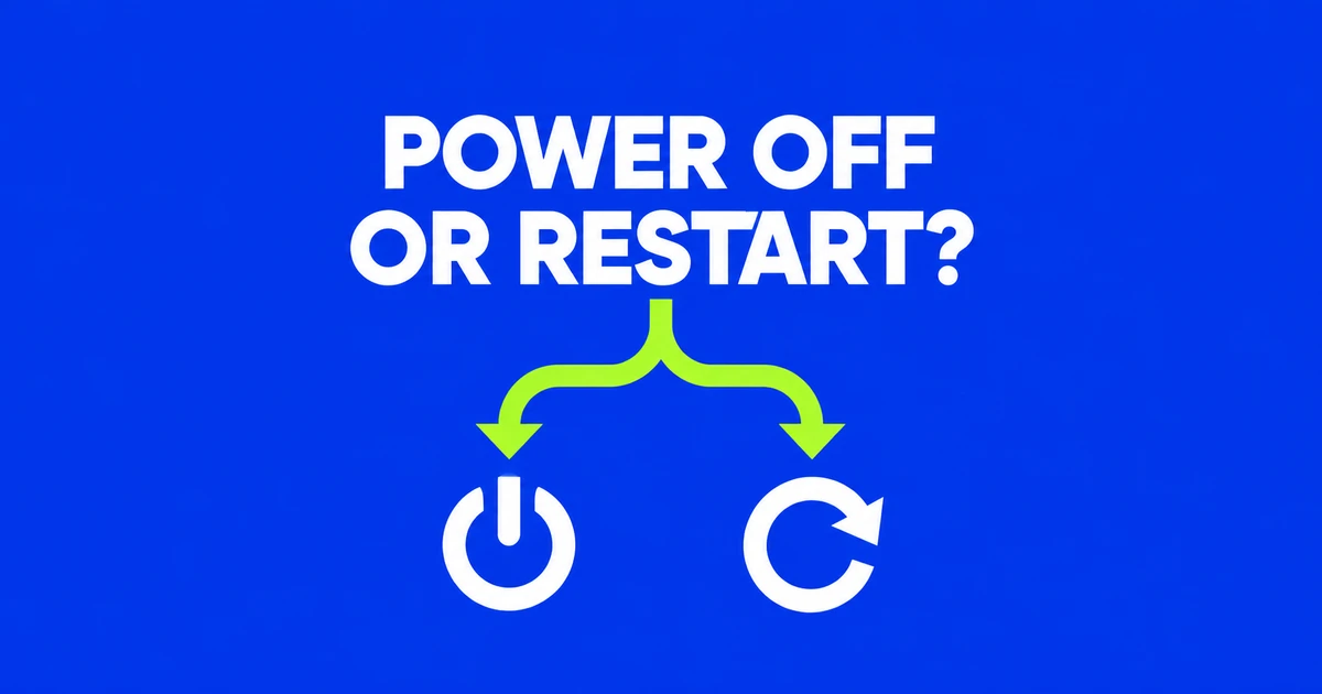 Shut down, restart, sleep or hibernate on Windows 11?