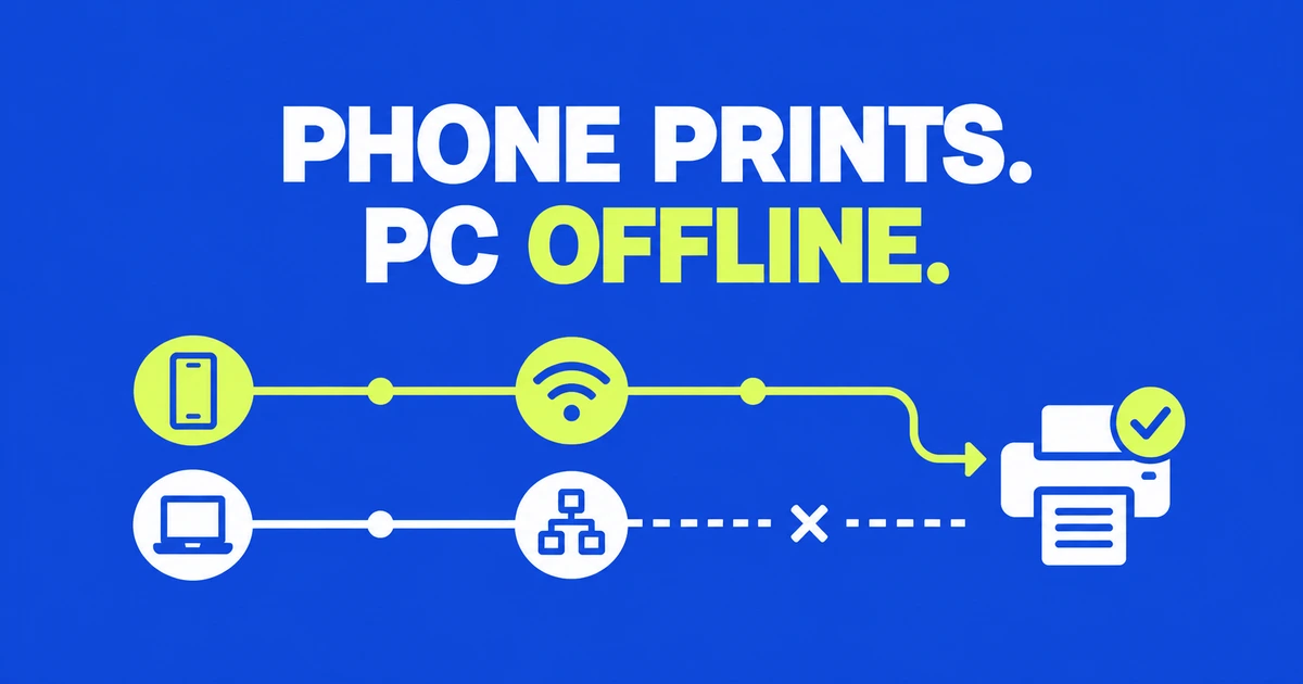 Printer Works From Your Phone but Shows Offline on Windows?